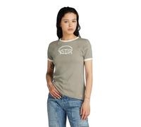 G-Star Women's Army Ringer Slim Top, Green (shamrock D24506-D527-2199), XL