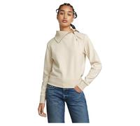 G-Star Women's Asymmetric Zip Snug Sweater, White (chalk D25303-D704-127), L