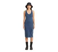 G-star Overdyed Asymmetric Zip Sleeveless Short Dress Blue M Woman