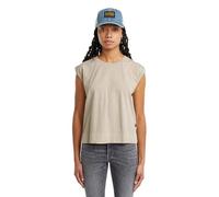 G-STAR Women's Back Zip Overdyed SS T Wmn T-Shirt, Beige (Dk Brick Gd D26421-c261-d848), M