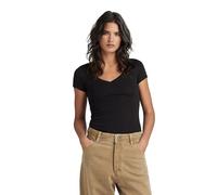 Base V-neck T-Shirt - Black - Women M