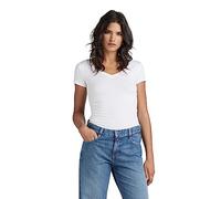 G-STAR Women's Base V-Neck Cap Top, White (White D07211-3310-110), S