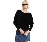 G-Star Women's Batwing Velvet Loose Sweater, Black (dk black D25747-D428-6484), XS