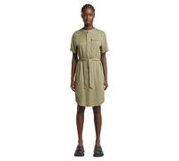 Belted Dress - Green - Women M