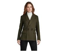 G-Star women's blazer slim dbl breasted blazer Cerimonial, dark olive green, M