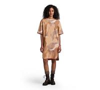 G-star Boxy U Short Sleeve Dress Brown S Woman