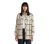 G-Star Women's Boyfriend Overshirt, Multicolour (brown rice louis check D22178-C840-D419), M