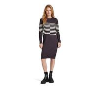 Broken Stripe Knitted Dress - Grey - Women S