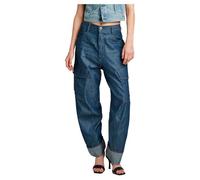 G-Star Women's Cargo 3D Boyfriend Pants, Blue (raw denim D23222-D303-001), 24W / 28L