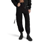 Cargo Cropped Drawcord Pants - Black - Women 27