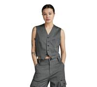 G-Star Women's Cord Waistcoat Sleeveless, Multicolour (dk black/dim grey herringbone D24208-D506-G267), M
