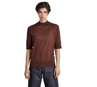 G-star Core Mock 3/4 Sleeve T-shirt Brown M Woman