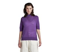 G-Star Women's Core Mock Neck Knitted Sweater, Purple (dk violet D21962-D166-5616), L