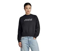 G-Star Women's Cornely RAW Dot Raglan Sweater, Black (dk black D24375-D562-6484), XS