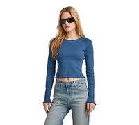 G-Star Women's Cropped baby sis raglan r t ls wmn, Blue (rank blue D23803-1141-868), M