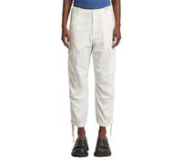 G-STAR Women's Cropped Cargo Trousers, White (Lt Chalk Gd D26144-d454-g377), 30 W