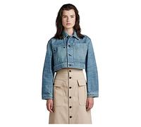 G-Star Women's Cropped Denim Jacket, Blue (antique faded moonlit ocean D22953-D318-D869), XXL