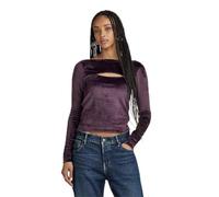 G-Star Women's Cut-Out Slim Boatneck Top, Purple (lt maze D23811-D422-8880), S