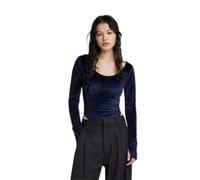 G-Star Women's Deep Scoop Slim Body, Blue (warm sartho D23789-D422-C423), S