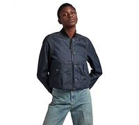 G-Star Women's Drawstring Bomber Jacket, Blue (raw denim D20599-C970-001), L