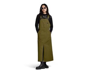 G-Star Women's Dungaree Dress Sleeveless, Green (dark olive D24247-C900-C744), S