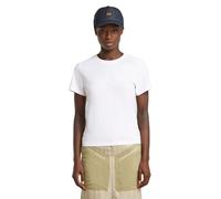 G-STAR Women's Embro Logo R T Wmn T-Shirt, White (White D26248-d101-110), S
