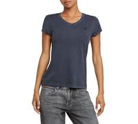Overdyed Eyben Slim V-Neck Top 2.0 - Dark blue - Women XS