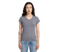 G-STAR Women's Eyben Slim V-Neck Top 2.0, Size: L, Color Gray