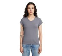 G-STAR Women's Eyben Slim V-Neck Top 2.0, Size: S, Color Gray