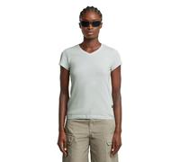 Overdyed Eyben Slim V-Neck Top - Light blue - Women XL