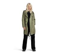 G-Star Women's Fluid Fishtail Hooded Parka , Green (shamrock D24255-D520-2199), XXS