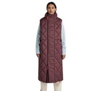G-Star Women's G-Whistler Padded Extra Long Sleeveless Puffer , Purple (vineyard wine D22048-D199-D303), M