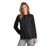 Half Placket Top - Black - Women XXS