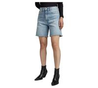 G-Star Women's High Bermuda Shorts Clean Edge, Blue (sun faded seaside destroyed D24372-D436-G674), 34