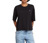 G-Star Women's Horizontal Seam Loose Top, Black (dk black D26134-336-6484), S