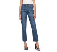 G-Star Womens Jeans 3301 High Straight 90's Ankle Blue Medium Aged Stone, W24...