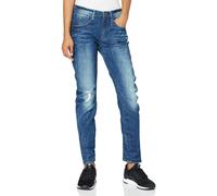G-Star Womens Jeans Arc 3D Low Boyfriend, Blue Medium Aged Destroy, W27L34