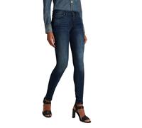 Midge Zip Mid-Waist Skinny Jeans - Dark blue - Women 25-32