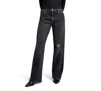 G-Star Women's Judee Loose Low Waist Jeans, Black (worn in black smoke ripped D22889-D291-G131), 28W / 32L