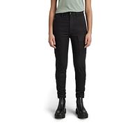 G-Star Women's Kafey Cargo Ultra High Skinny Pants, Black (dk black D21099-C105-6484), 26W / 30L