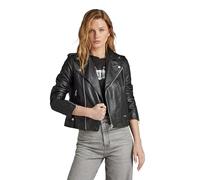 G-STAR Women's Leather Biker Jacket (P)