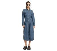 G-star Long Tab Long Sleeve Dress Blue M Woman