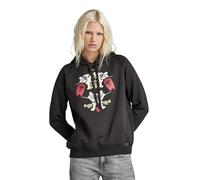 G-Star Women's Look Book Graphic Hoodie, Black (dk black D24670-A971-6484), S