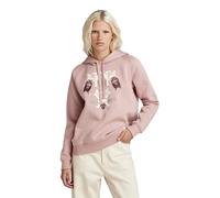 G-Star Women's Look Book Graphic Hoodie, Purple (lt berry mist D24670-A971-8147), S