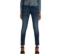 G-STAR Women's Lynn Mid Waist Skinny Jeans Jeans, Blue (Medium Aged 60885-6550-071), 26W / 34L