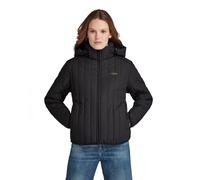G-Star Women's Meefic Vertical Quilted Jacket Pabe Poplin, Black, S