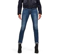 G-Star Women's Midge Saddle Straight Jeans, Blue (medium aged D07145-6553-071), 23W / 30L