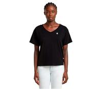 G-Star Women's Open V-Neck Relaxed Top, Black (dk black D26067-D601-6484), L
