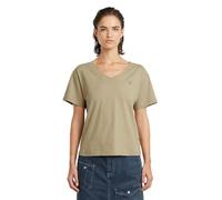 Open V Relaxed Top - Beige - Women M