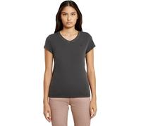 Overdyed Eyben Slim V-Neck Top 2.0 - Black - Women L